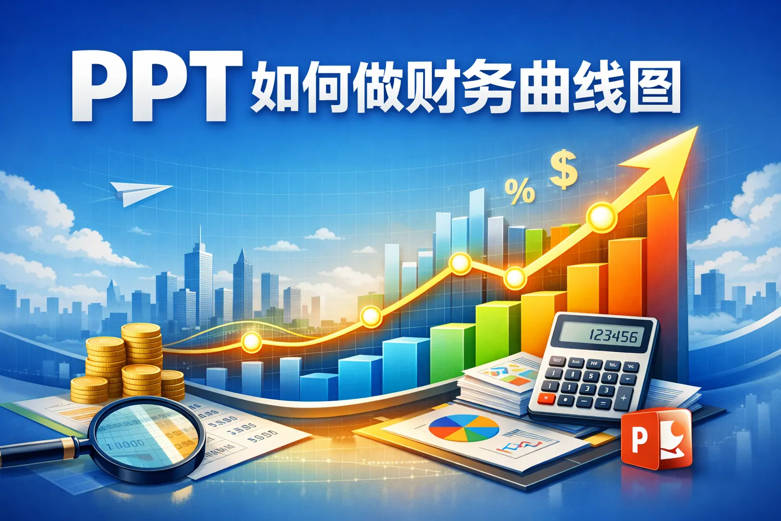 ppt如何做财务曲线图
