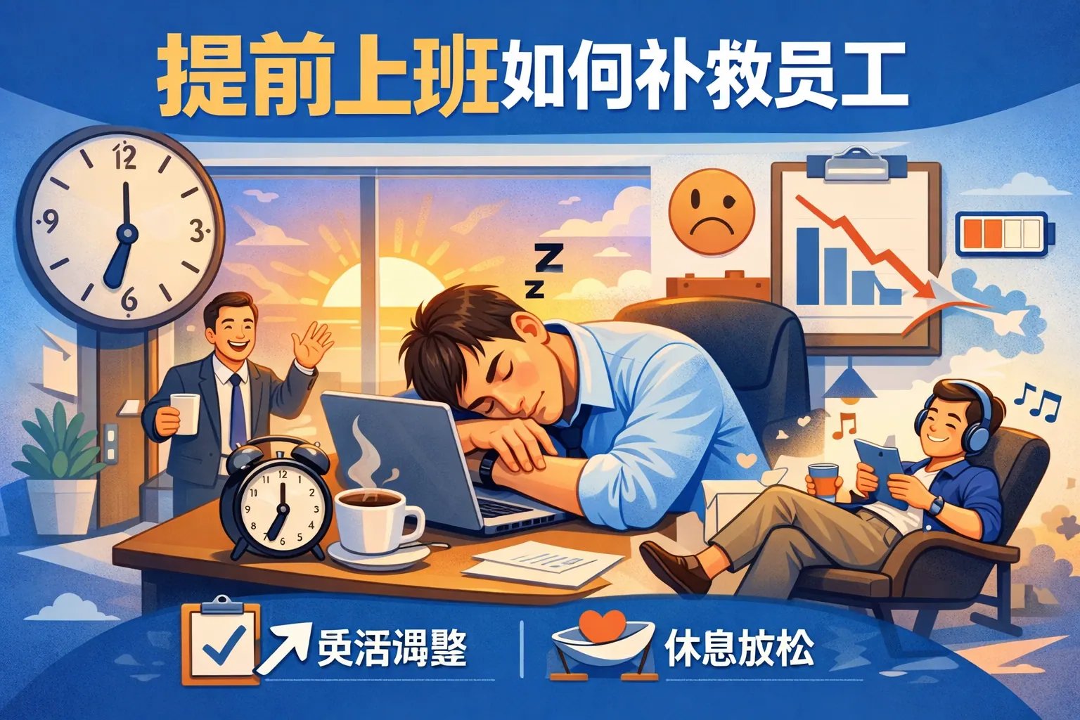 提前上班如何补救员工