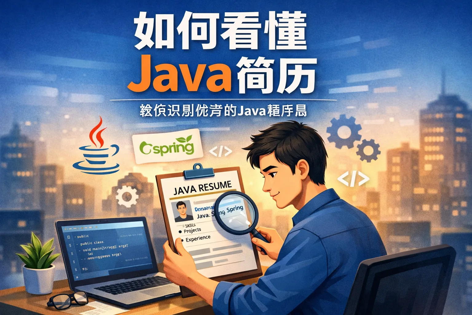 如何看懂java简历