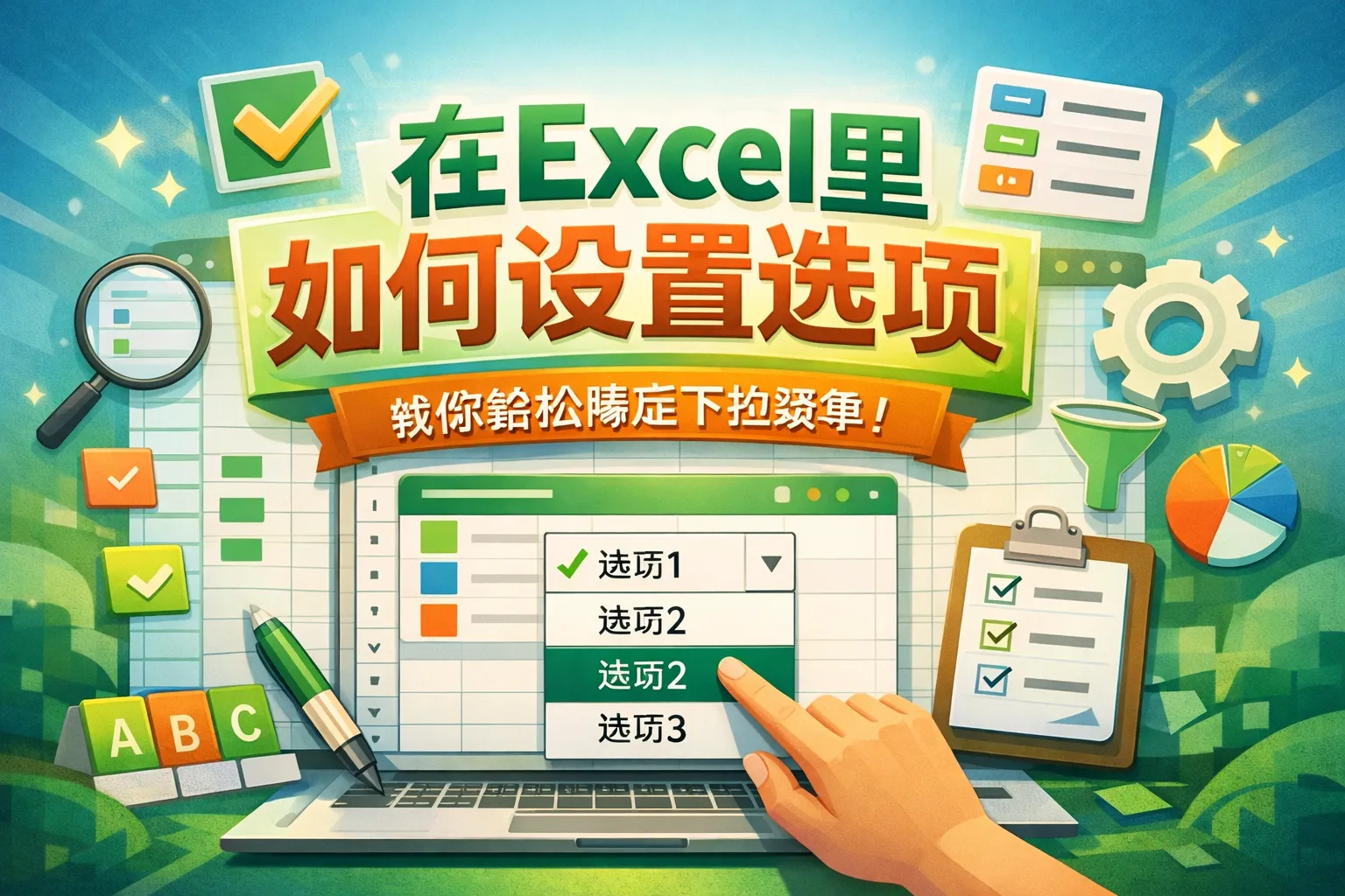 在excel里如何设置选项