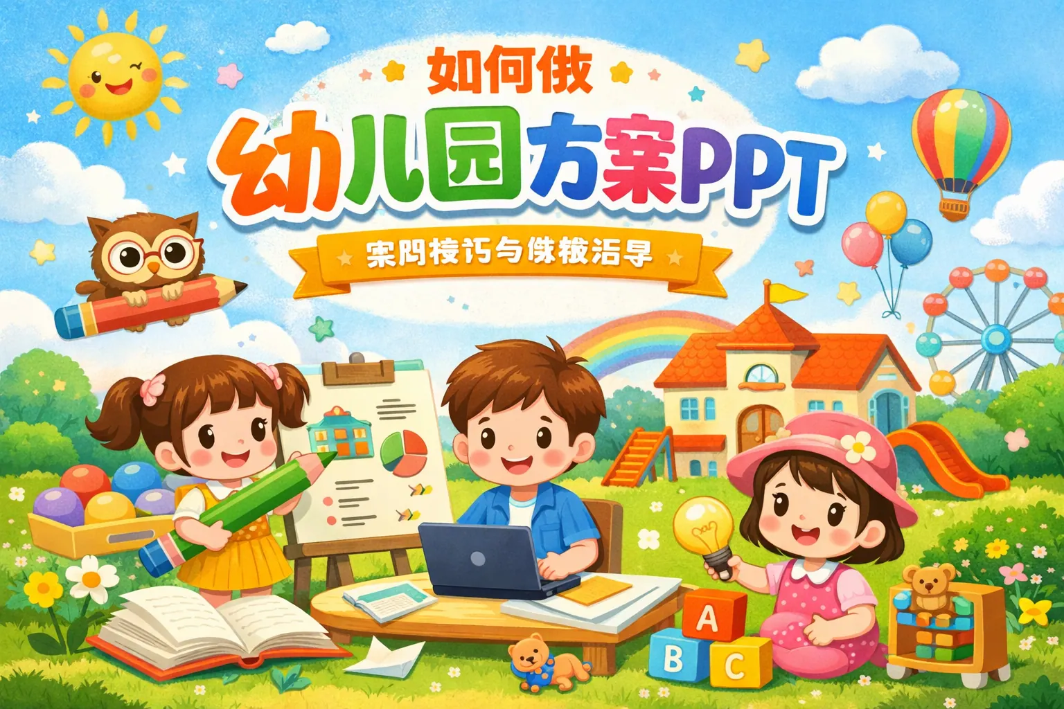 如何做幼儿园方案ppt