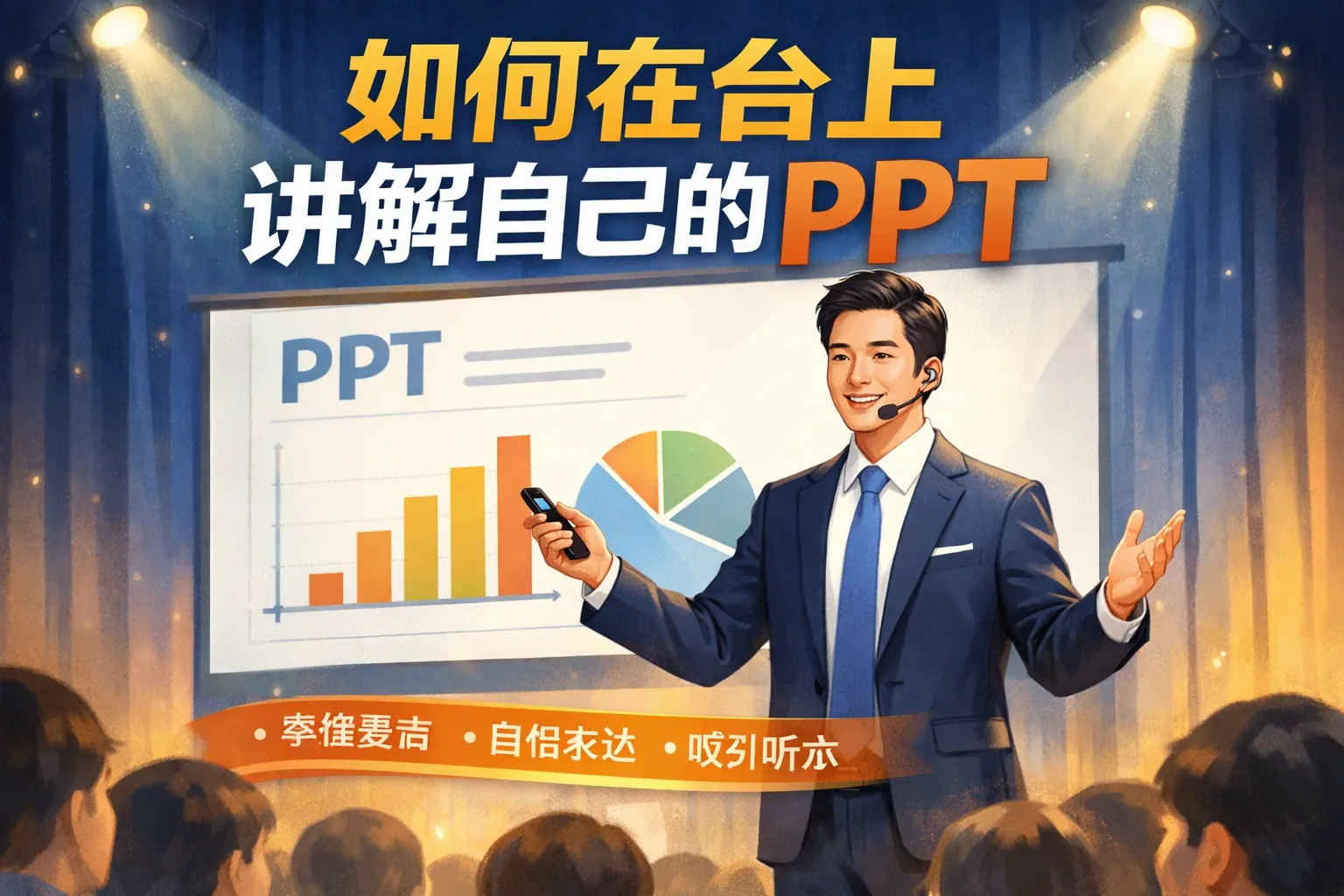 如何在台上讲解自己的ppt