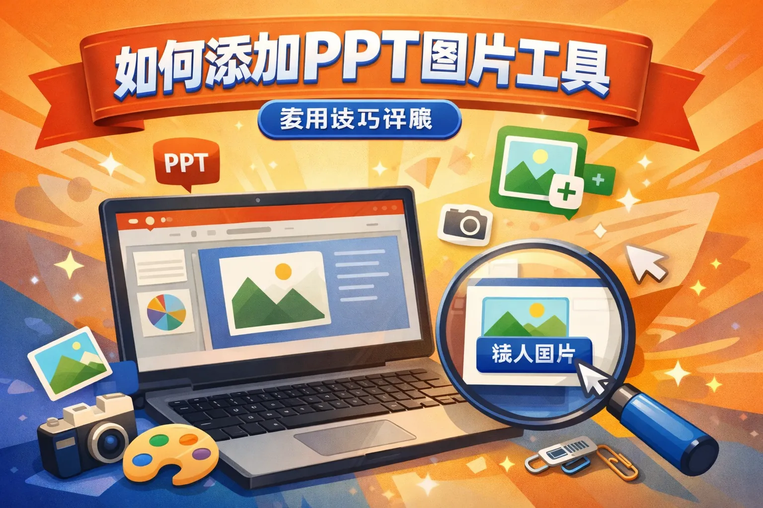 如何添加ppt图片工具