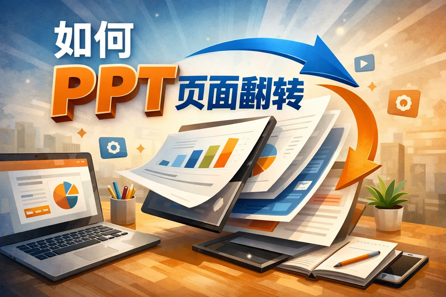 如何ppt页面翻转