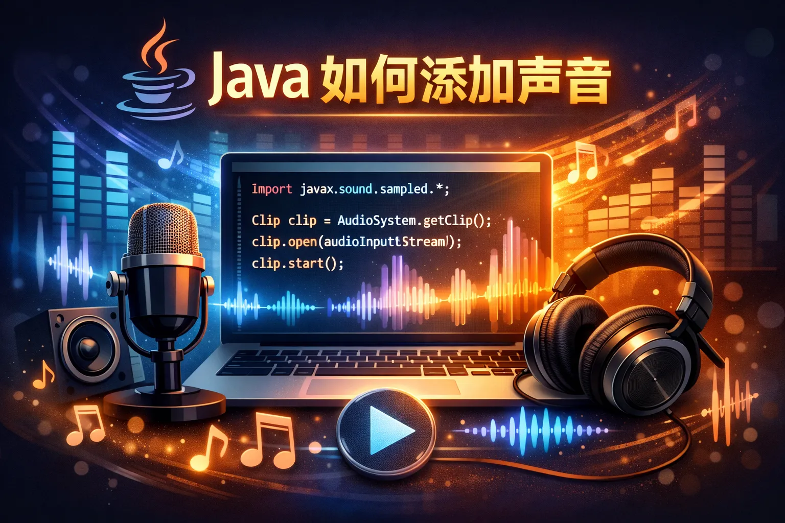 java 如何添加声音