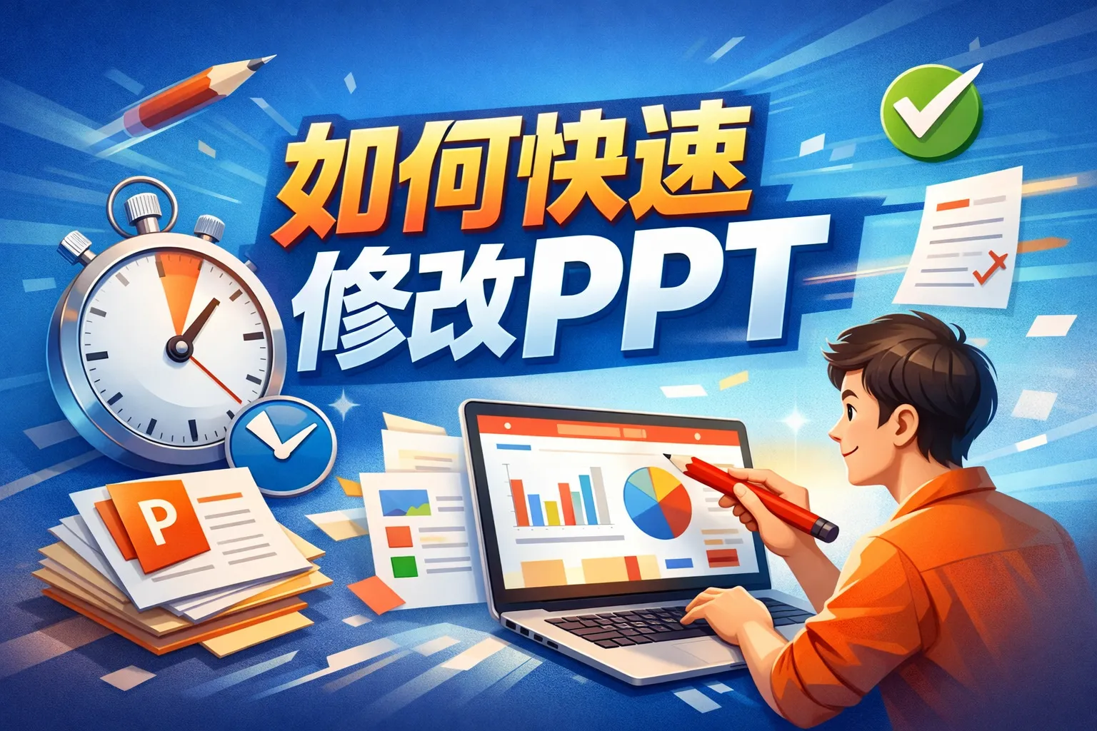 如何快速修改ppt