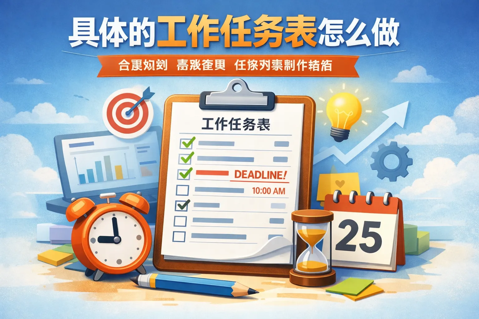 具体的工作任务表怎么做