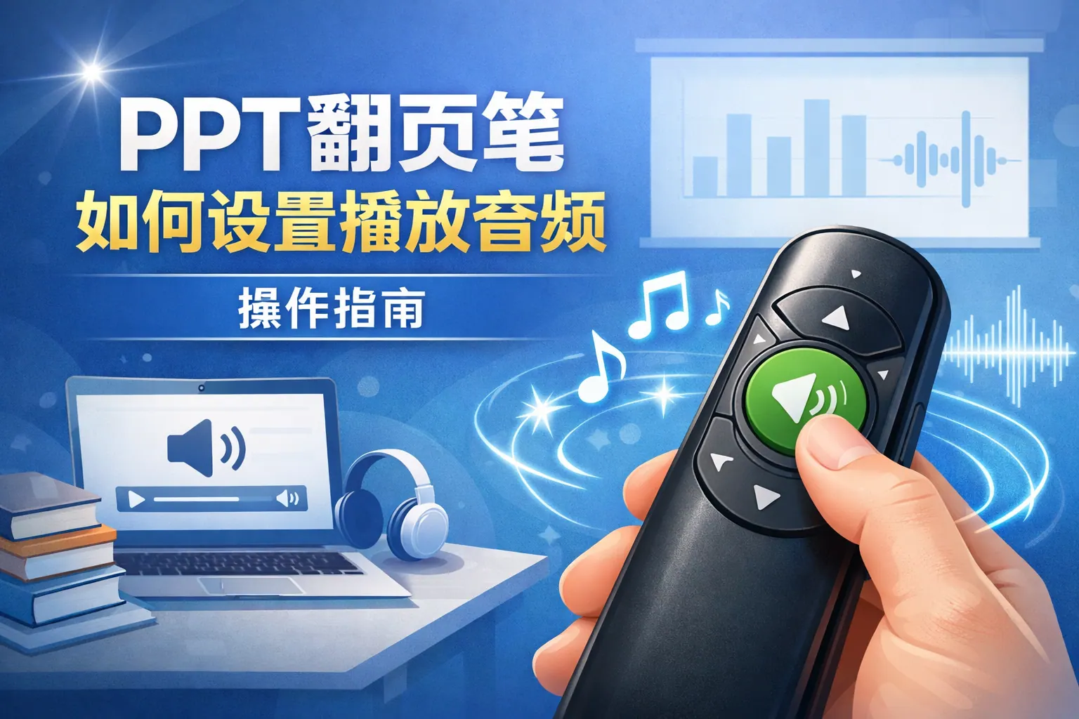 ppt翻页笔如何设置播放音频