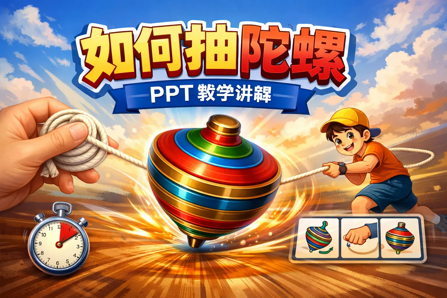 如何抽陀螺 ppt