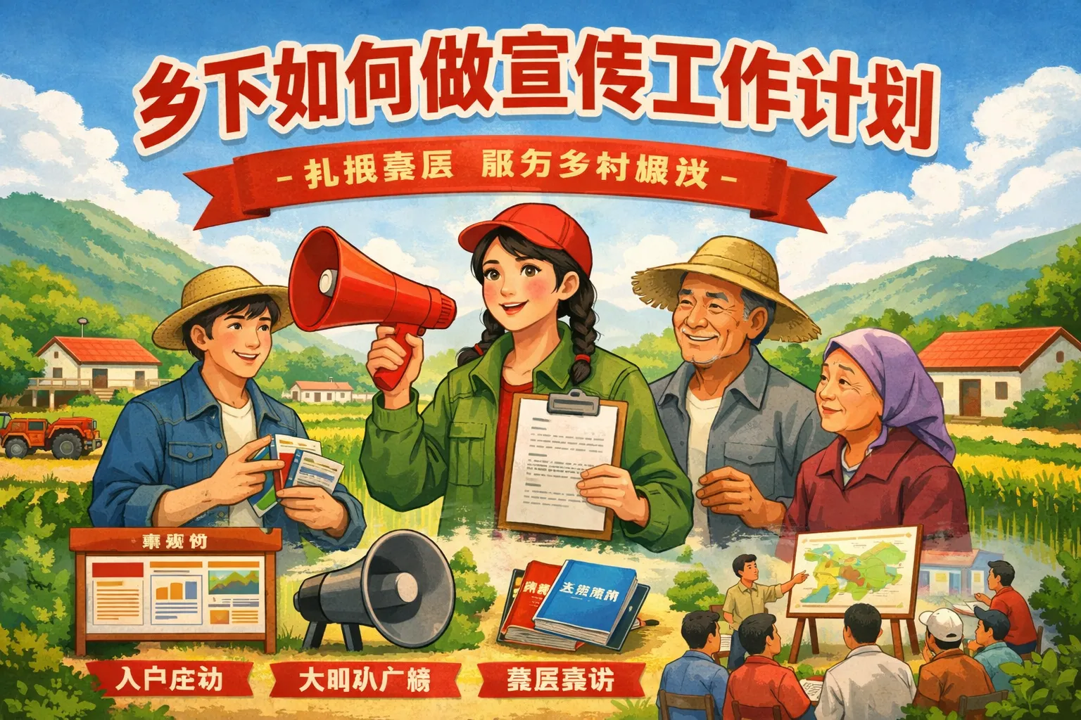 乡下如何做宣传工作计划