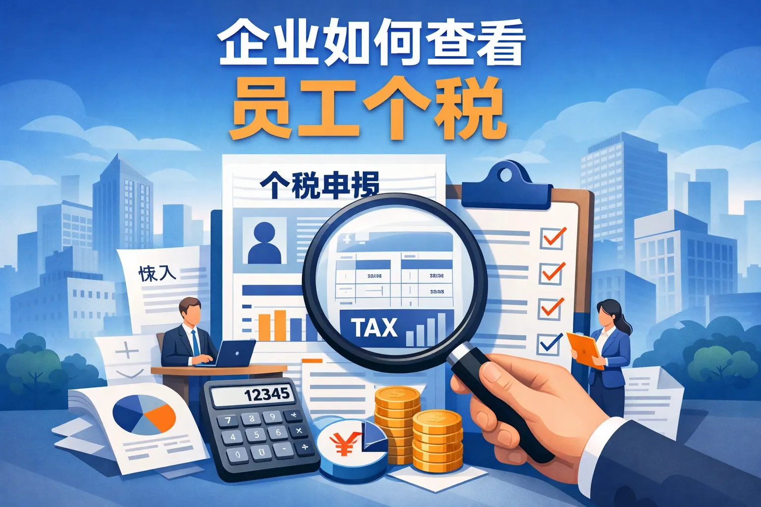 企业如何查看员工个税