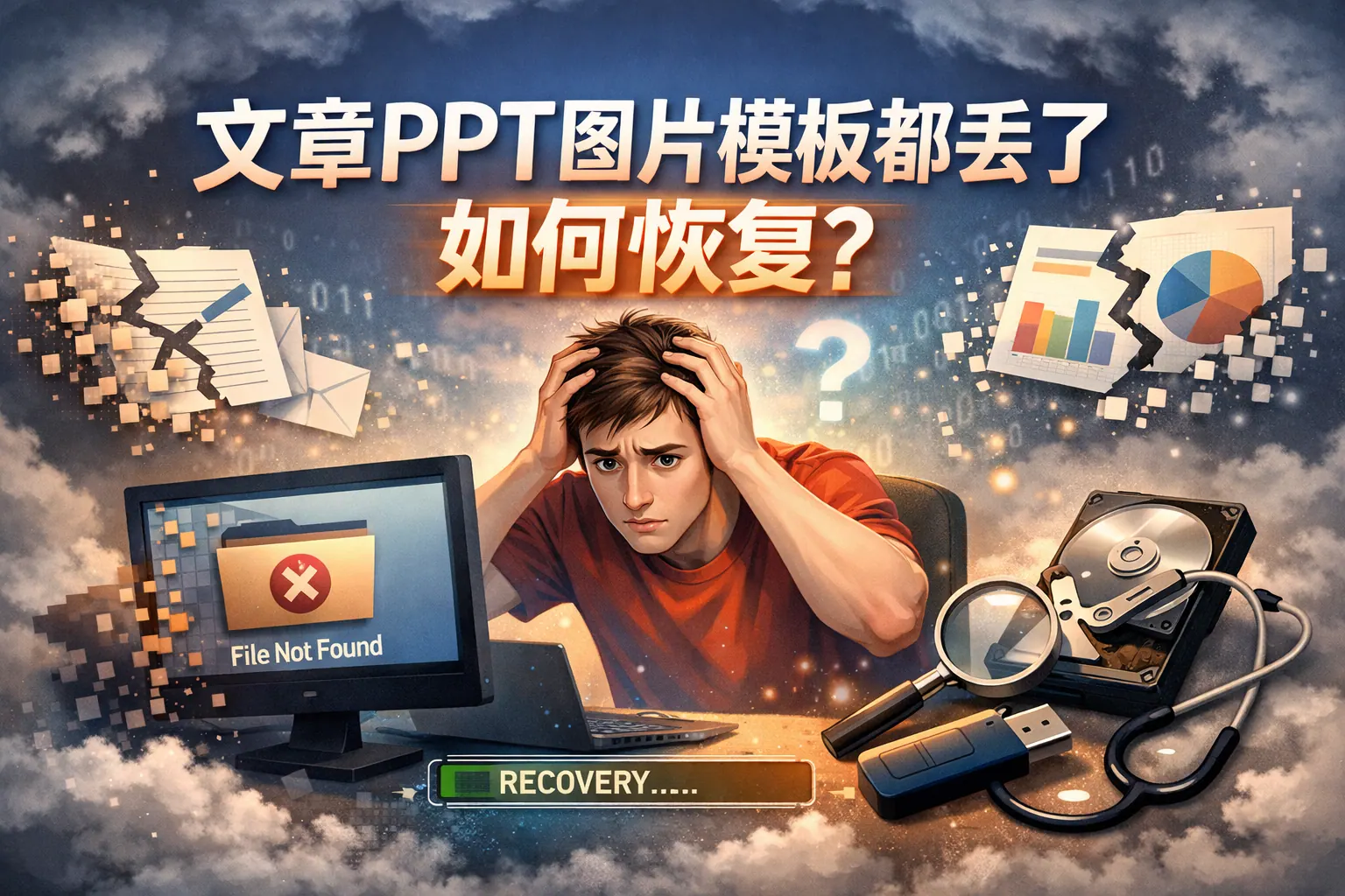 ppt图片模板都丢了如何恢复