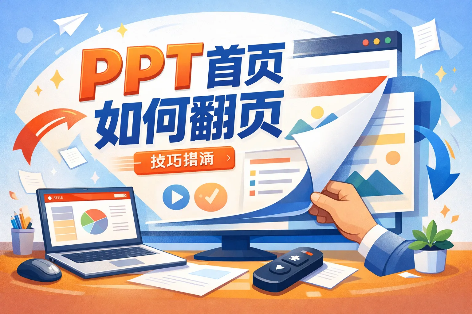 ppt首页如何翻页