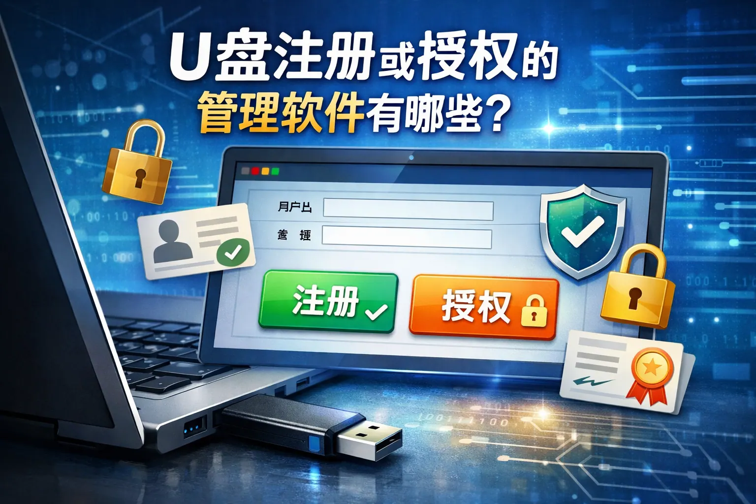 u盘注册或授权的管理软件有哪些