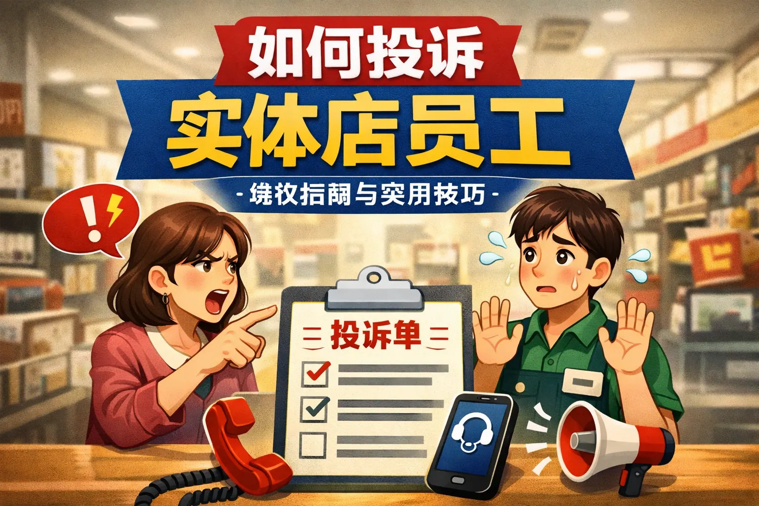 如何投诉实体店员工