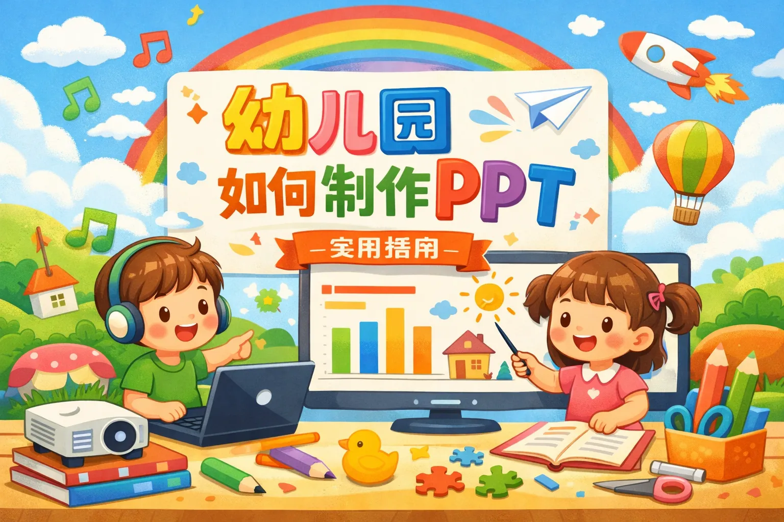 幼儿园如何制作ppt