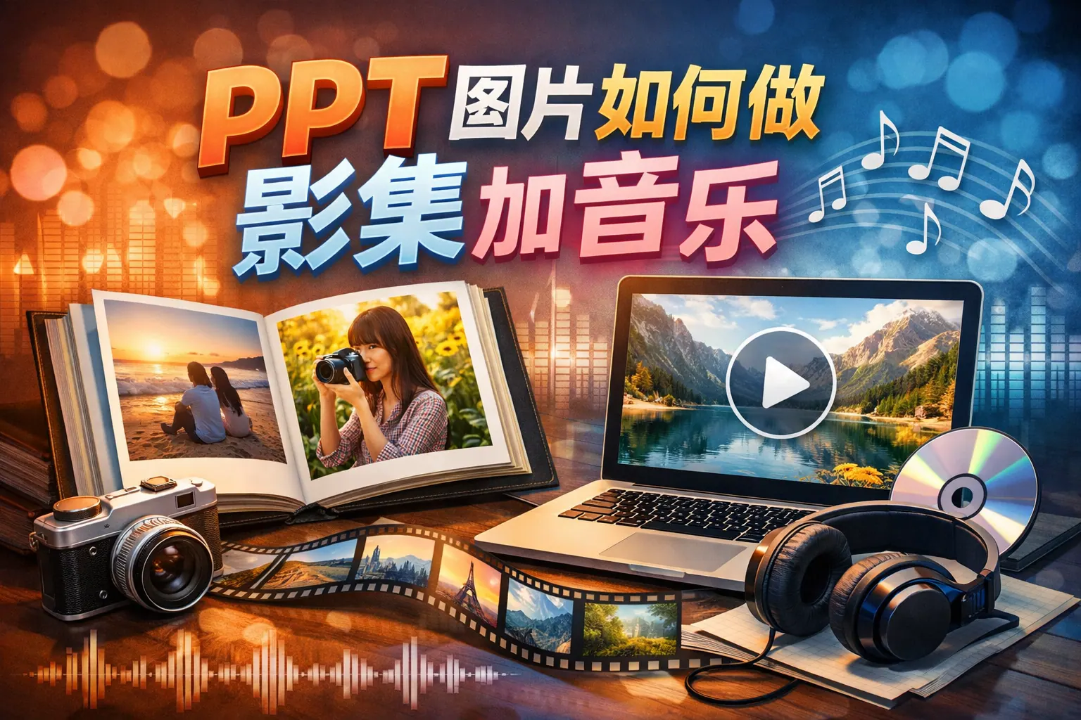 ppt图片如何做影集加音乐