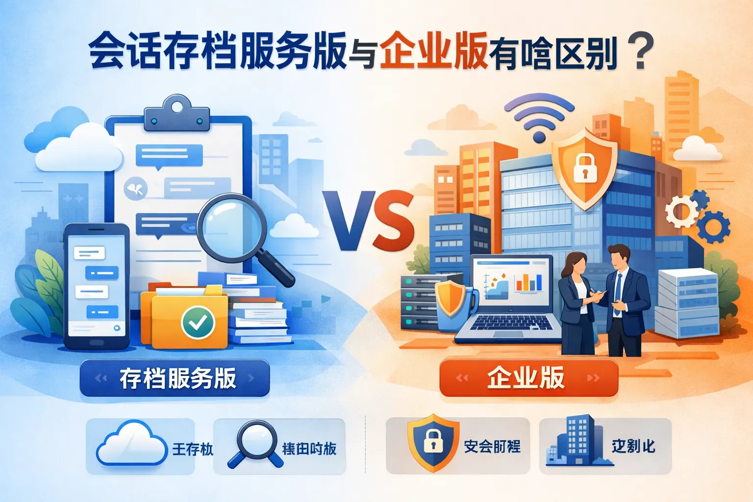 会话存档服务版与企业版有啥区别