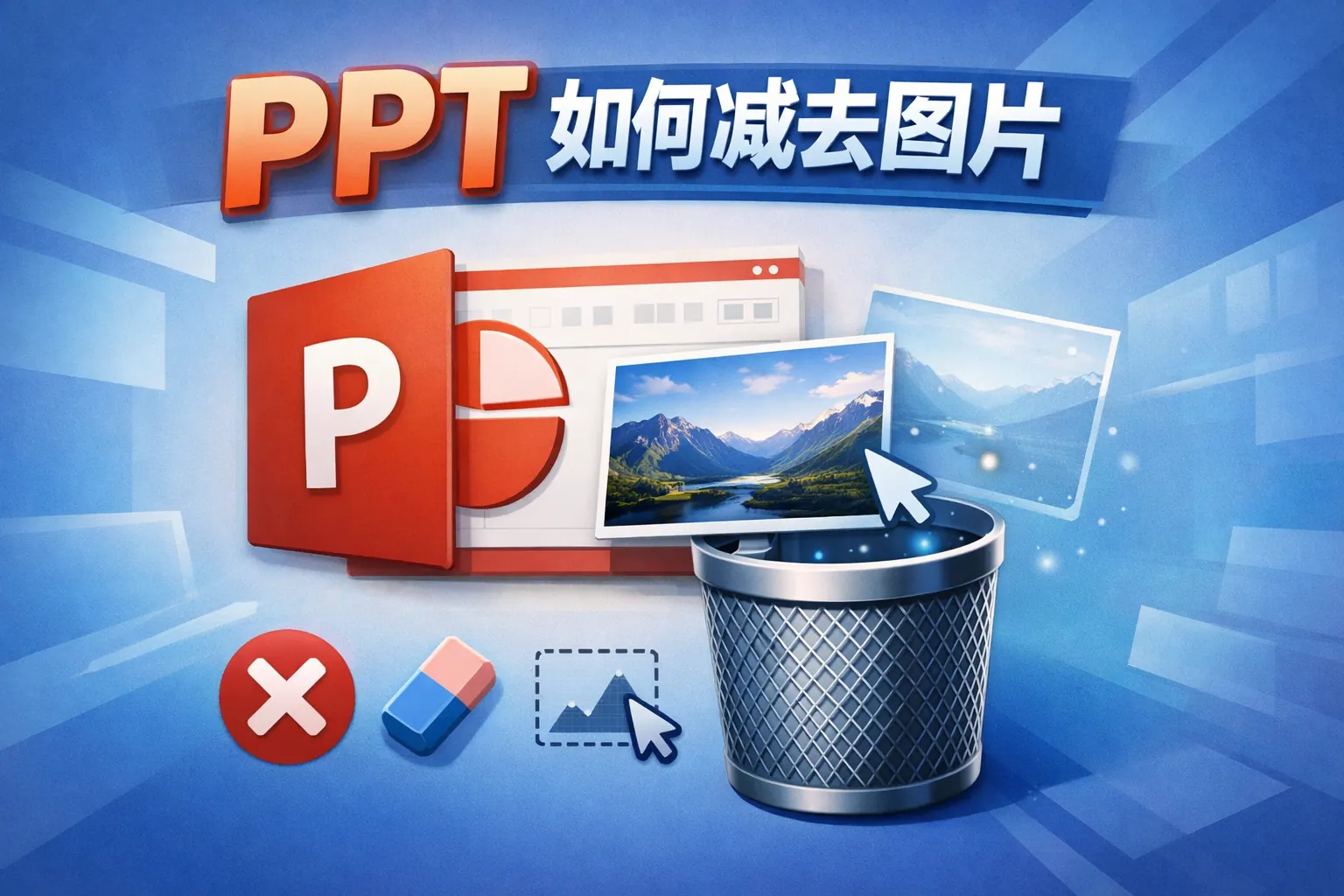 ppt如何减去图片