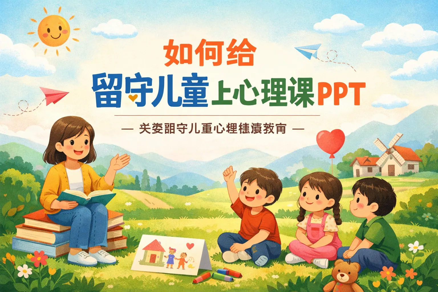 如何给留守儿童上心理课PPT