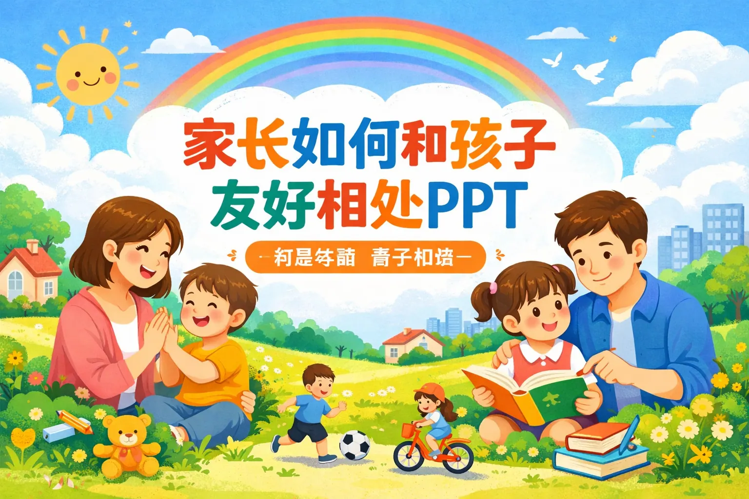 家长如何和孩子友好相处ppt