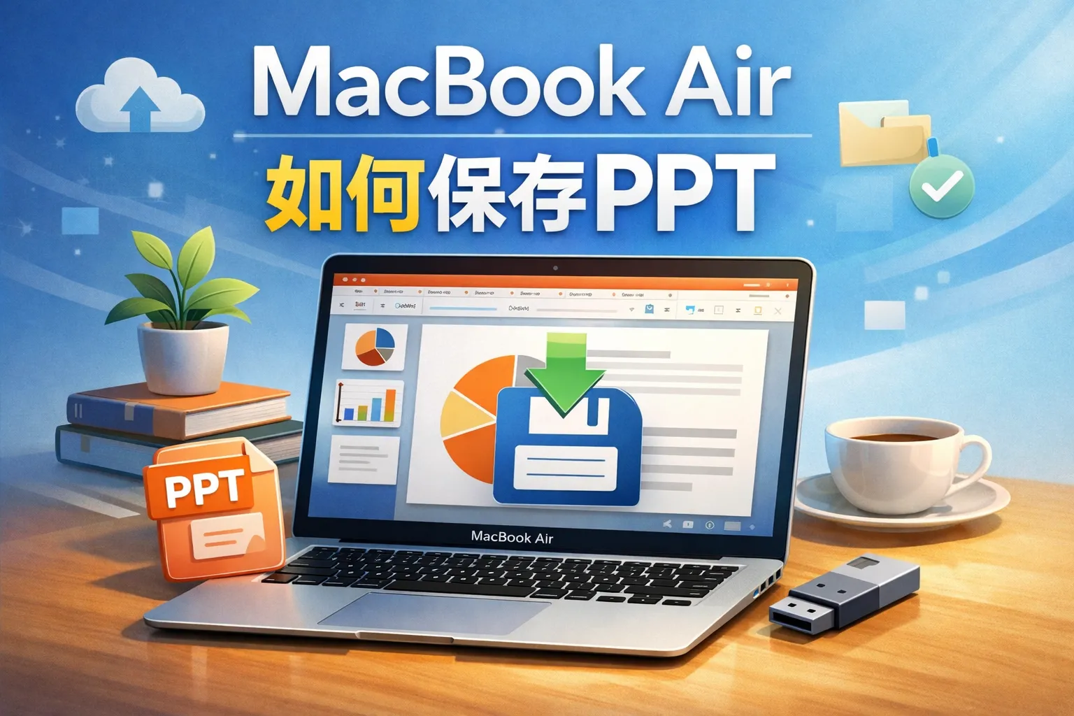 macbookair如何保存ppt