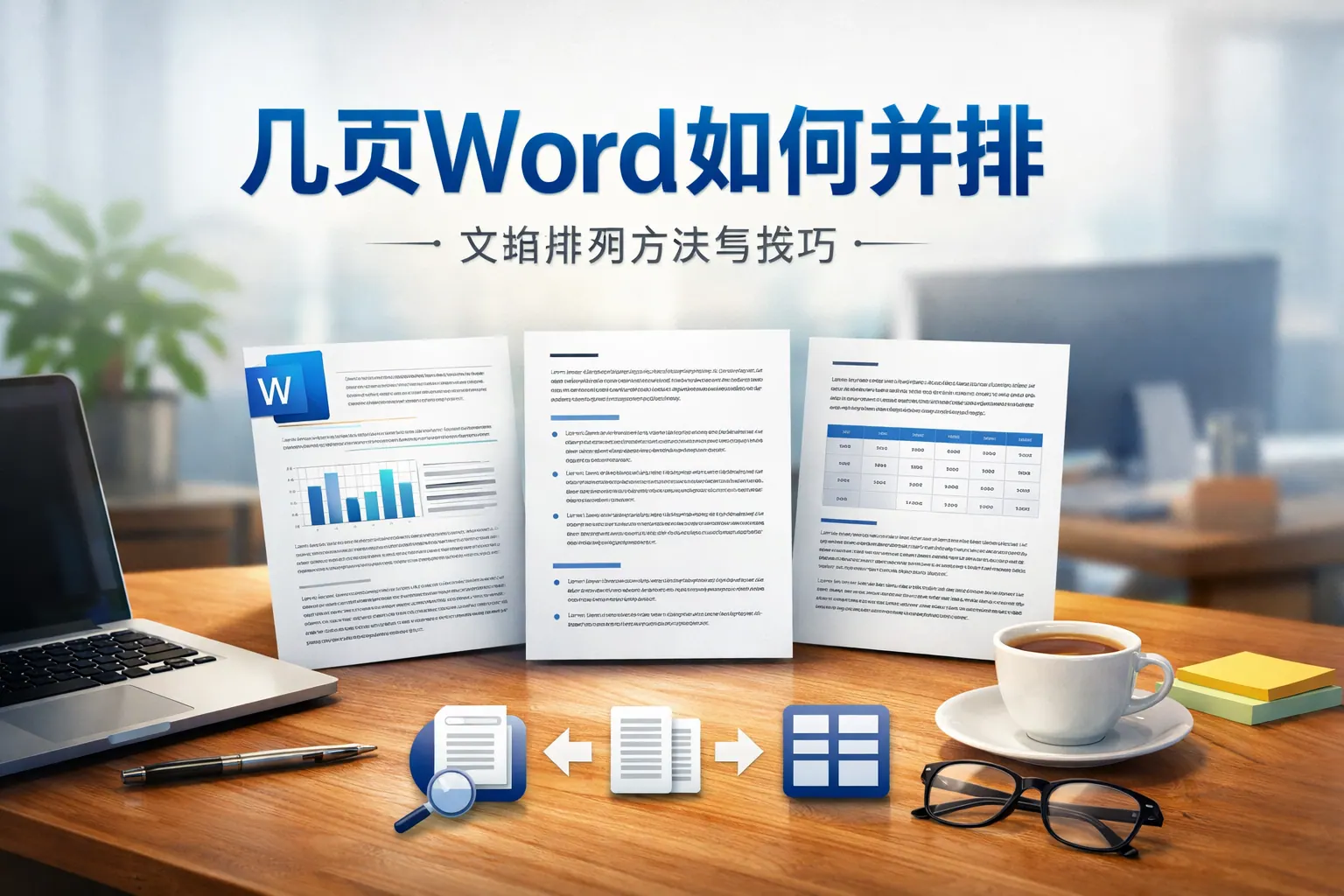 几页word如何并排