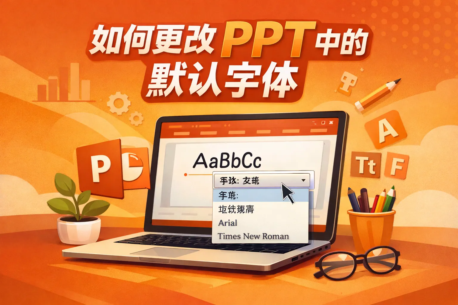 如何更改ppt中的默认字体