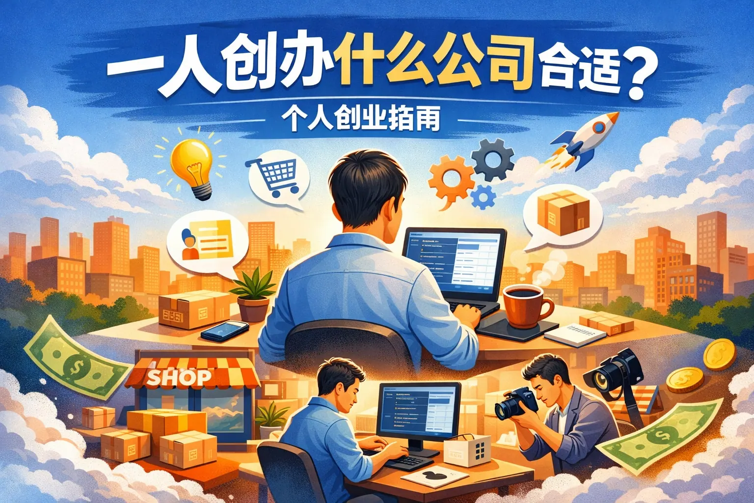 一人创办什么公司合适