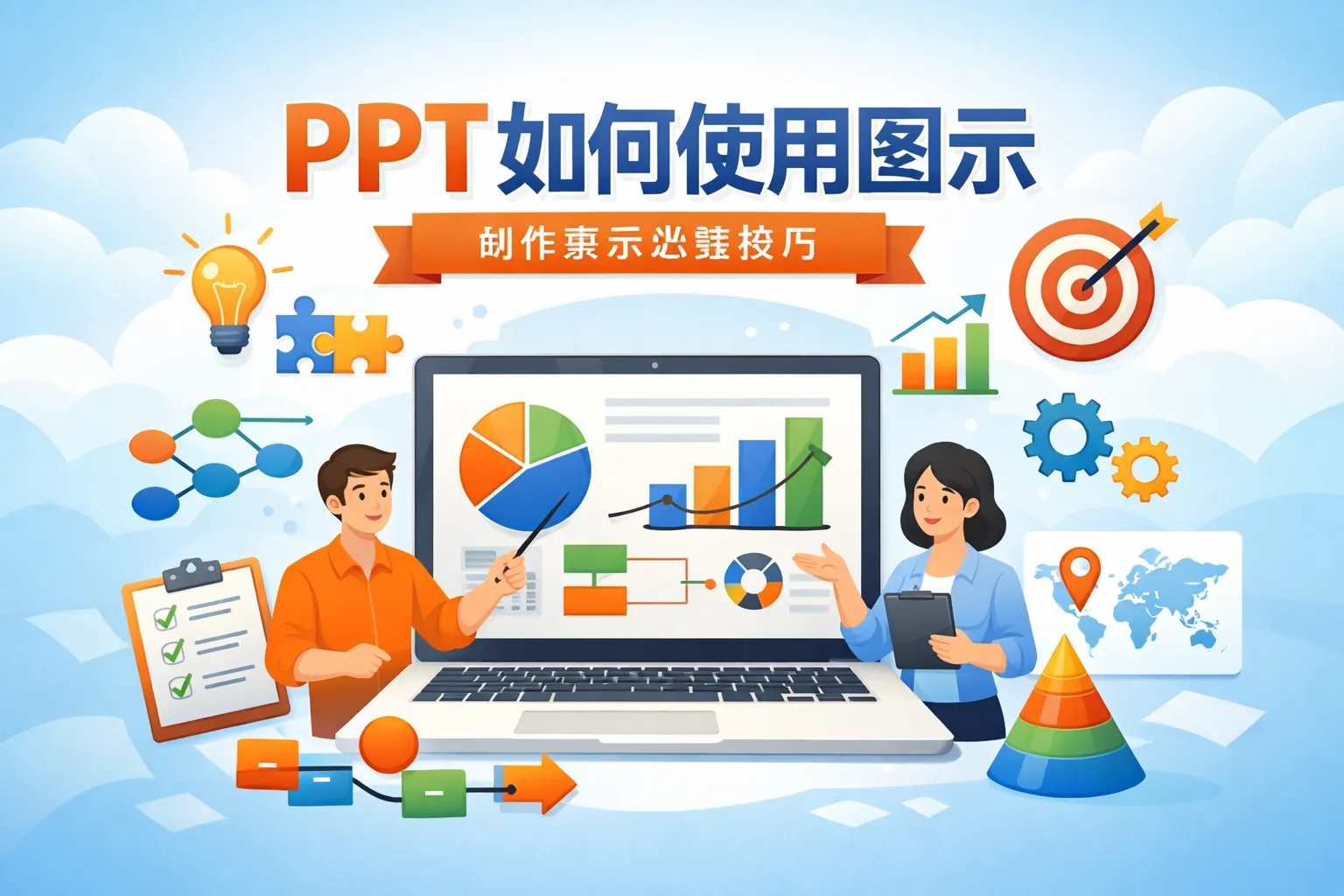 ppt如何使用图示