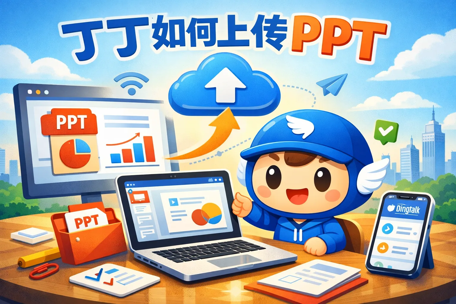 丁丁如何上传ppt