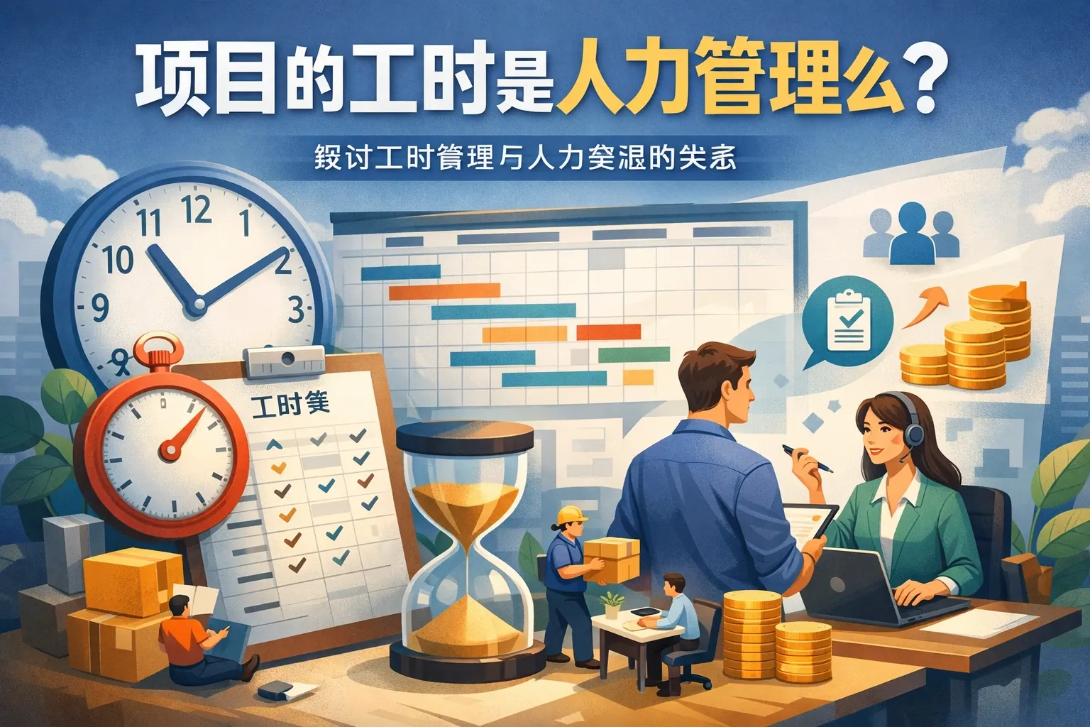 项目的工时是人力管理么