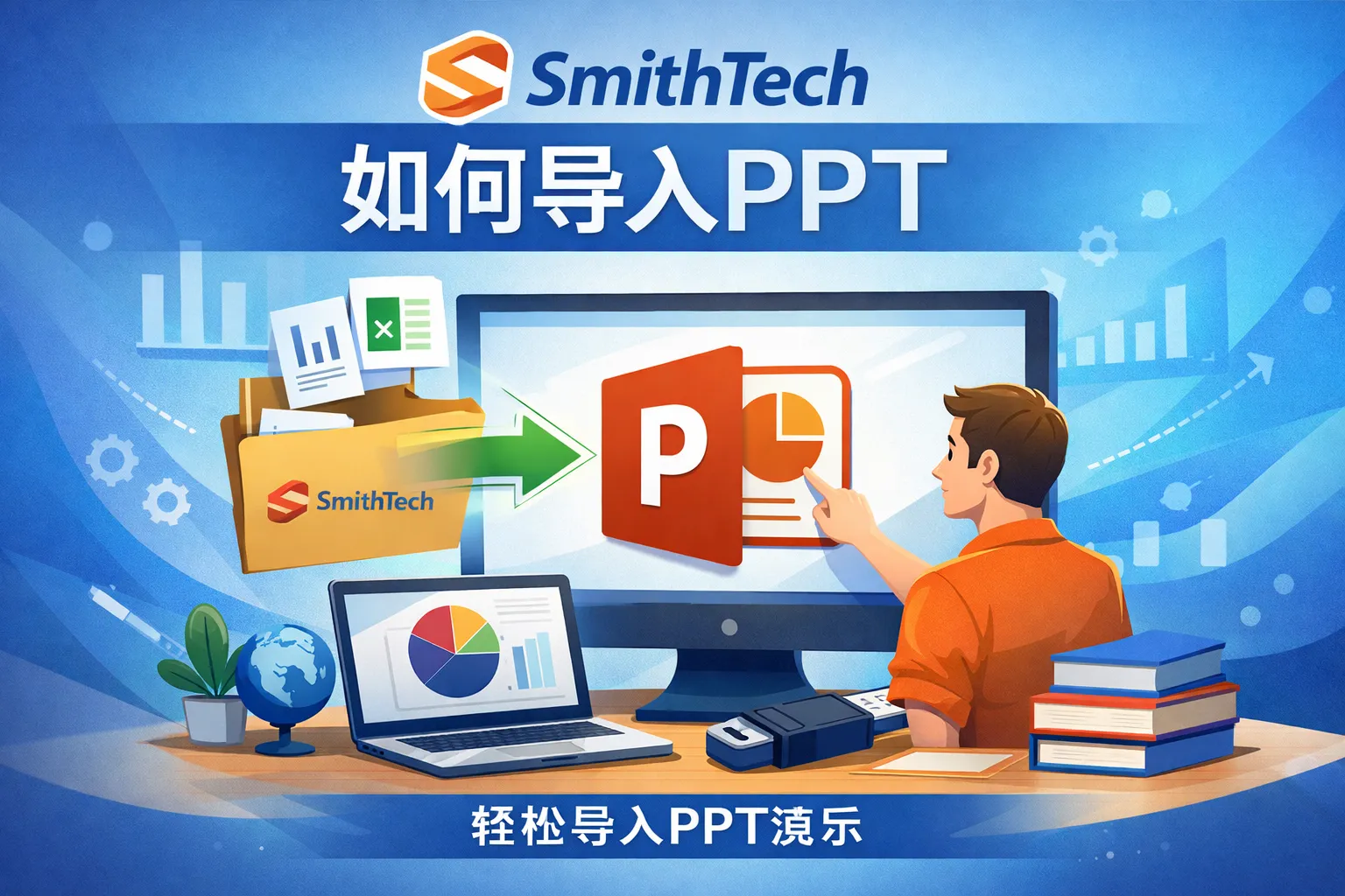 smithtech如何导入ppt