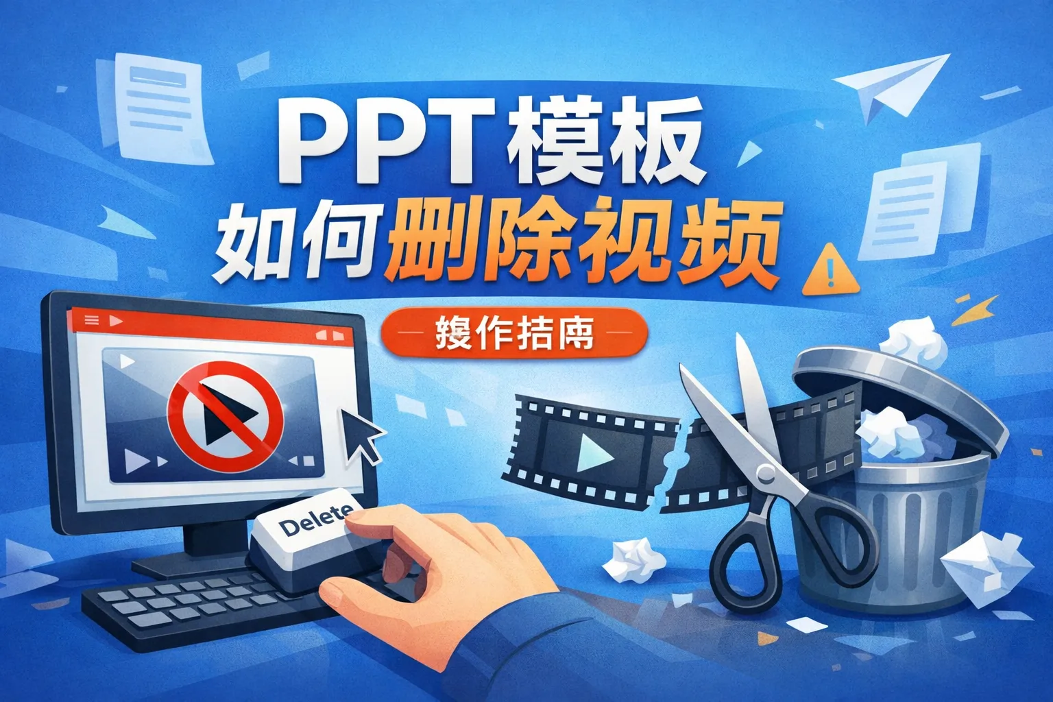 ppt模板如何删除视频