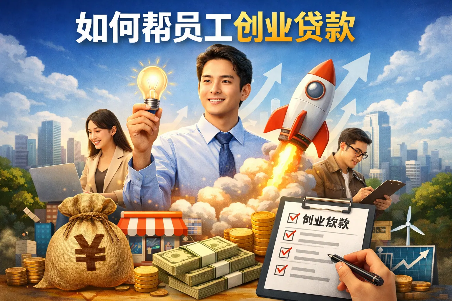 如何帮员工创业贷款