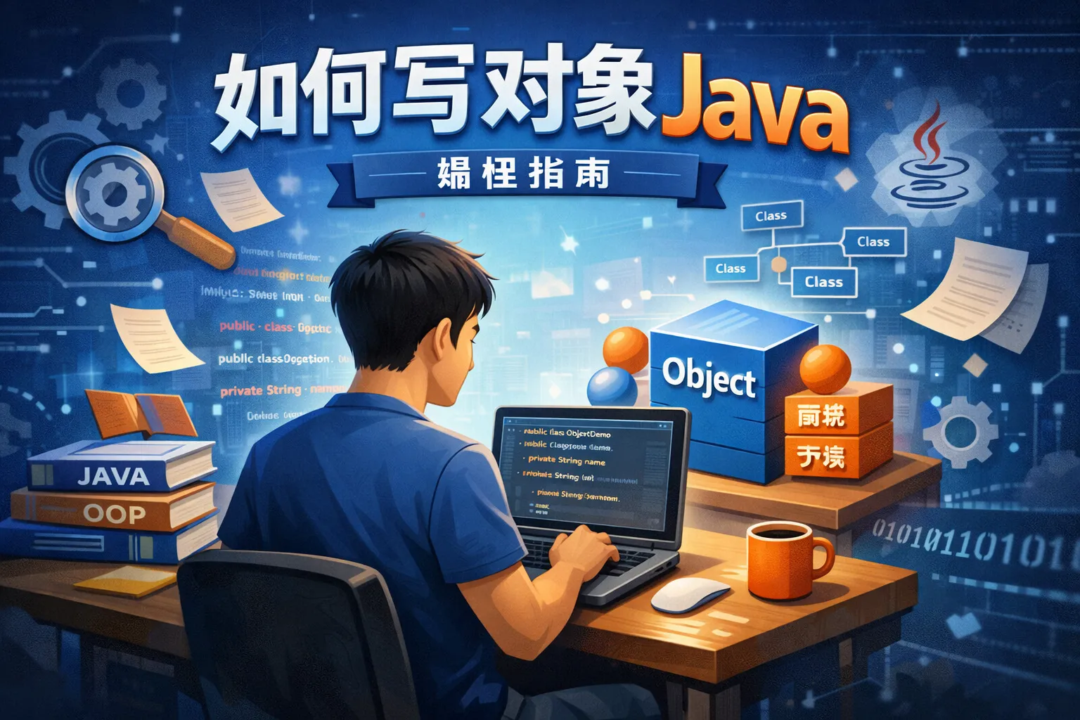 如何写对象java