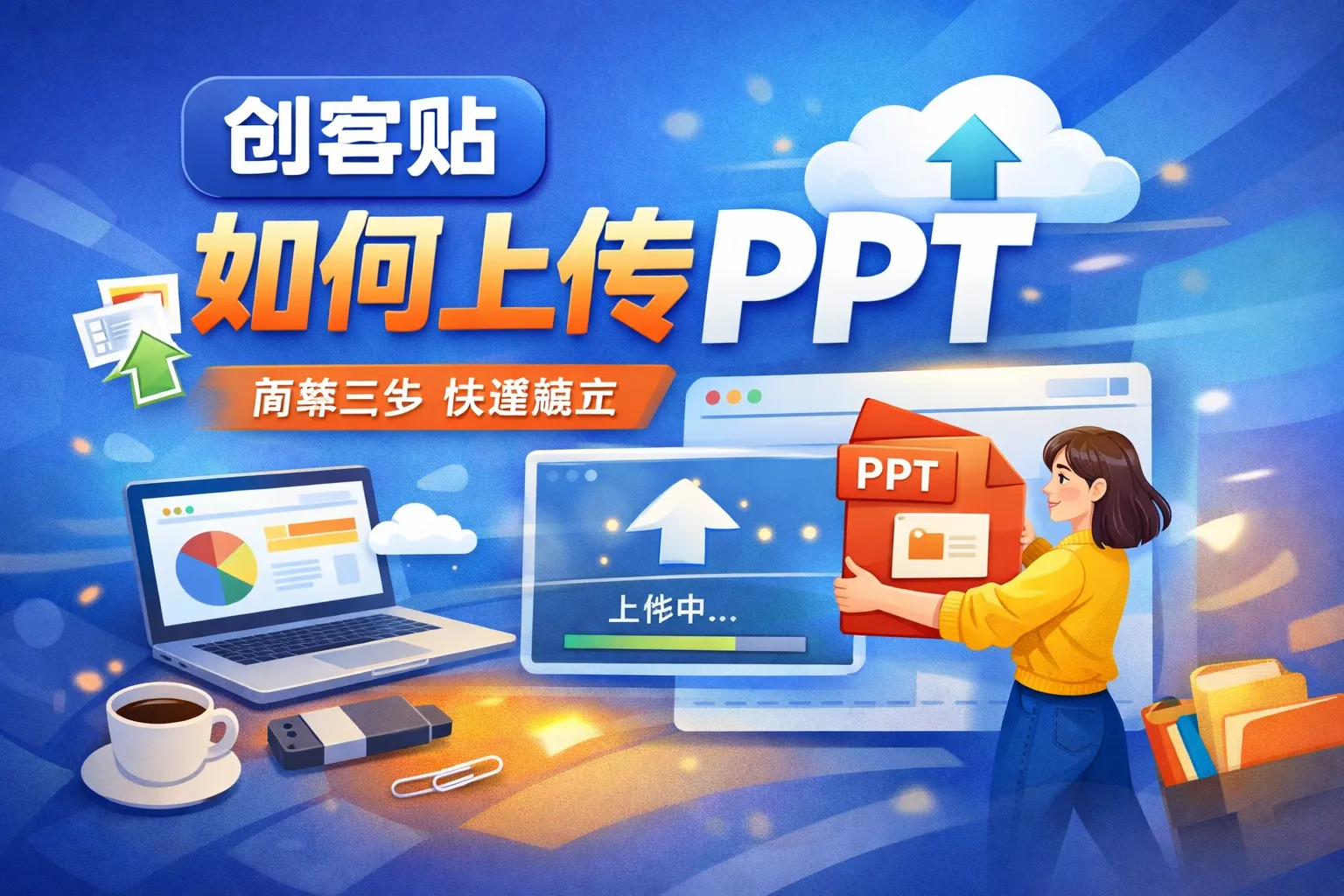 创客贴如何上传ppt