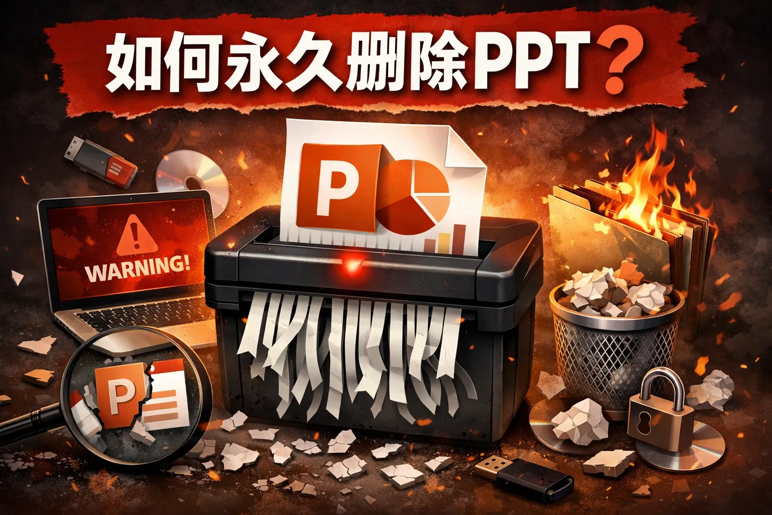 如何永久删除ppt