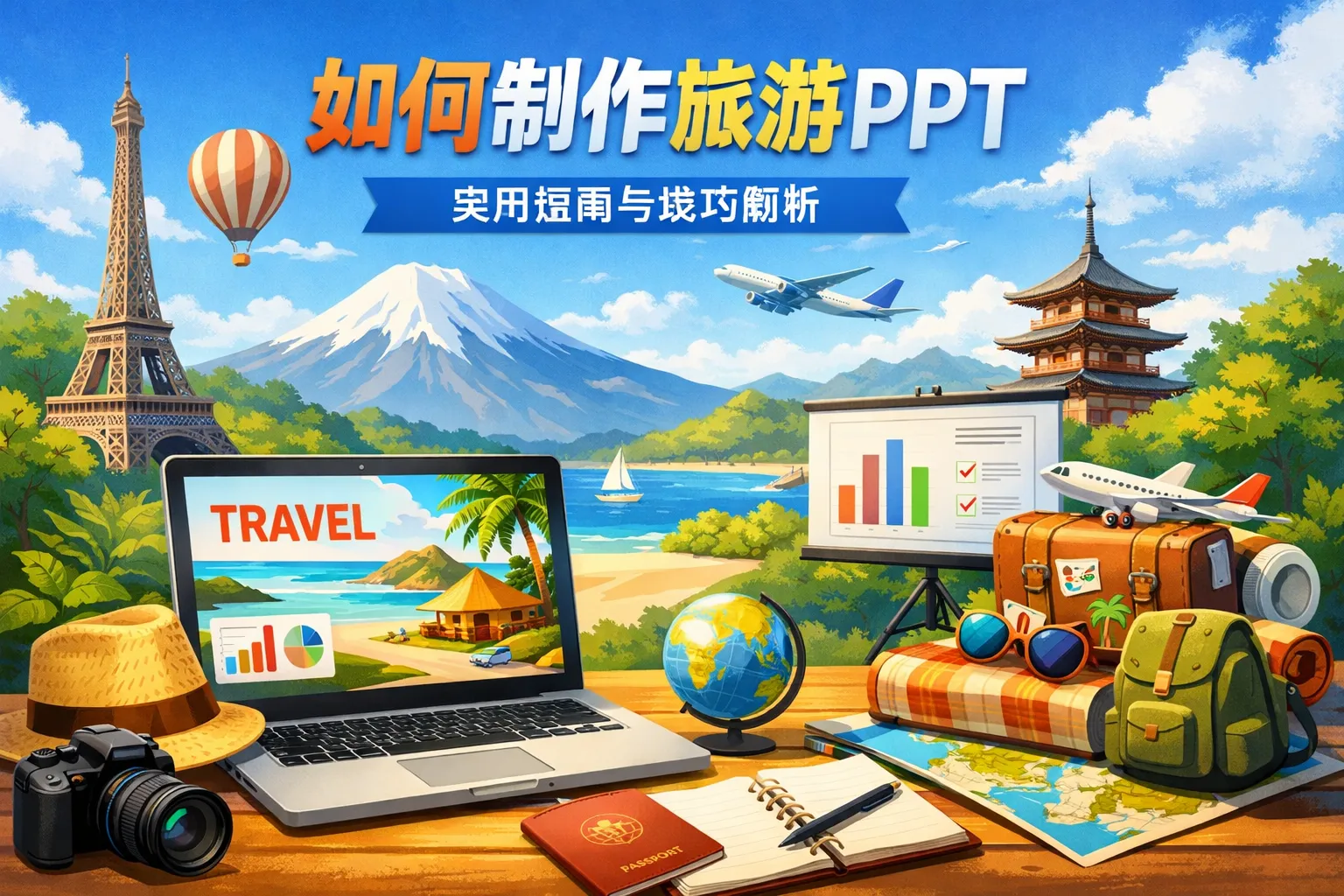 如何制作旅游ppt