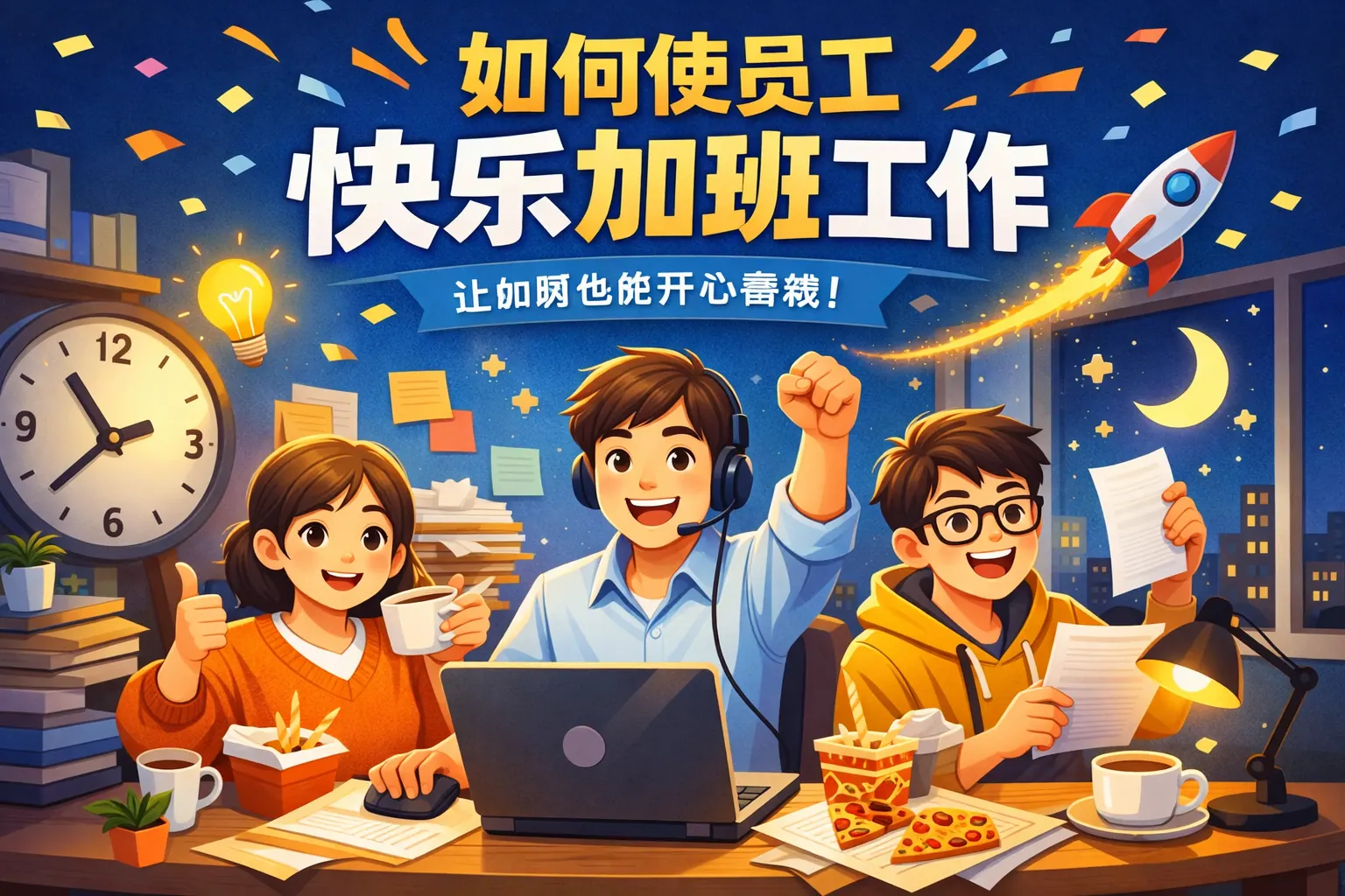 如何使员工快乐加班工作