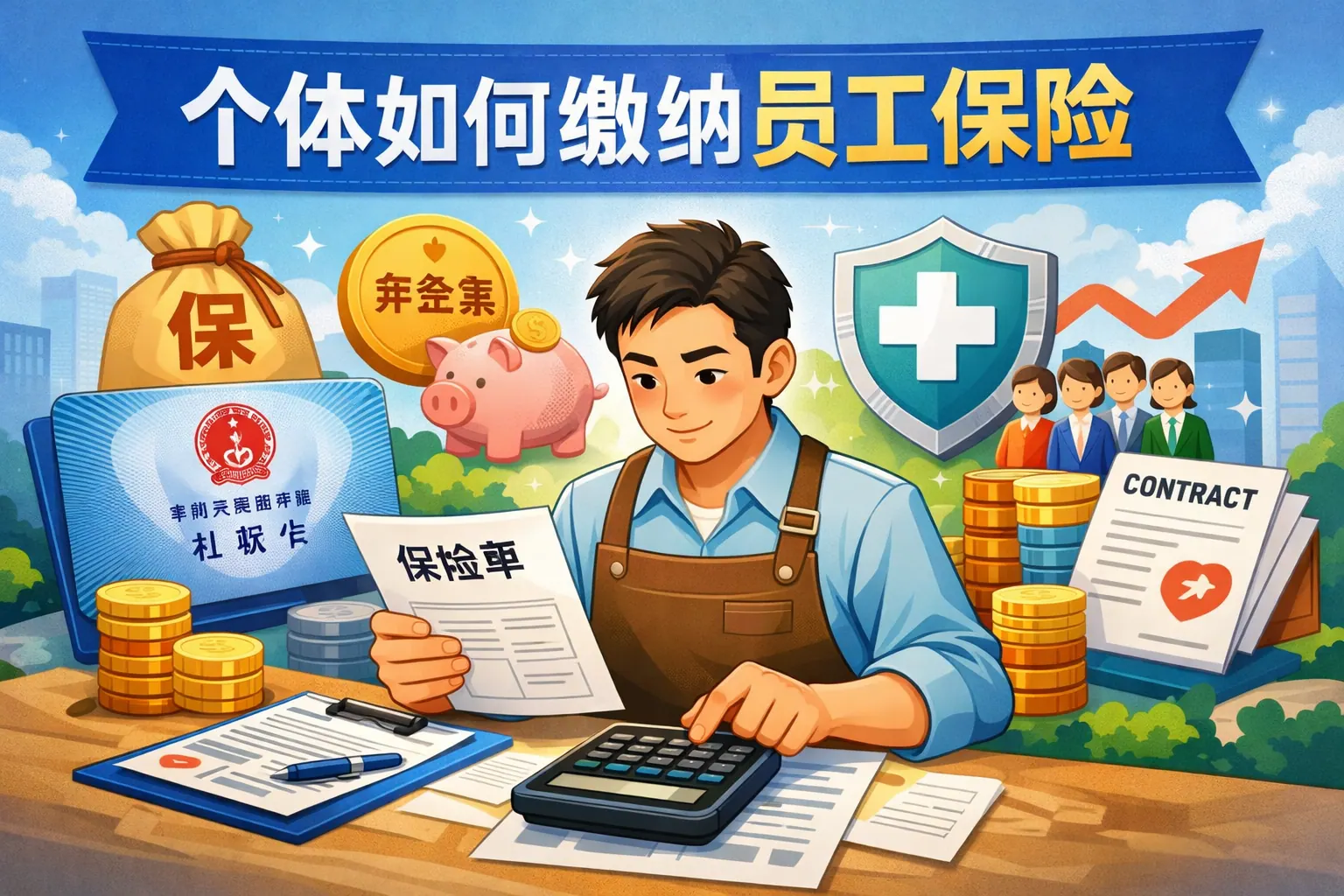 个体如何缴纳员工保险