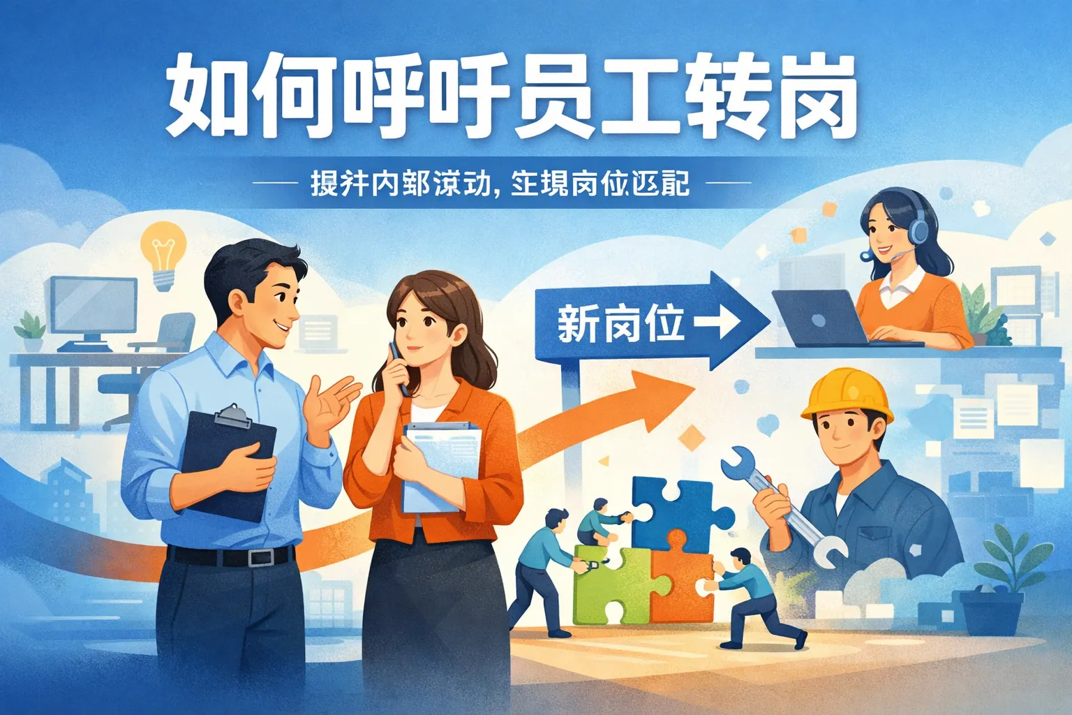 如何呼吁员工转岗