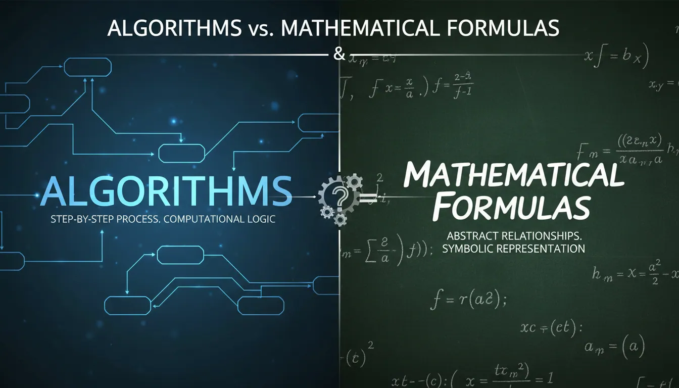 算法和数学公式的区别