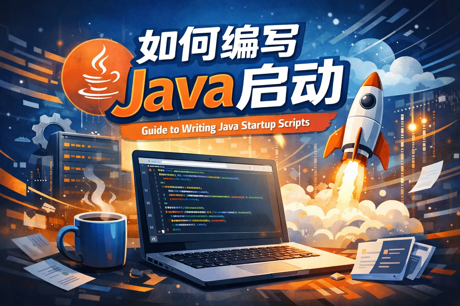 如何编写java启动