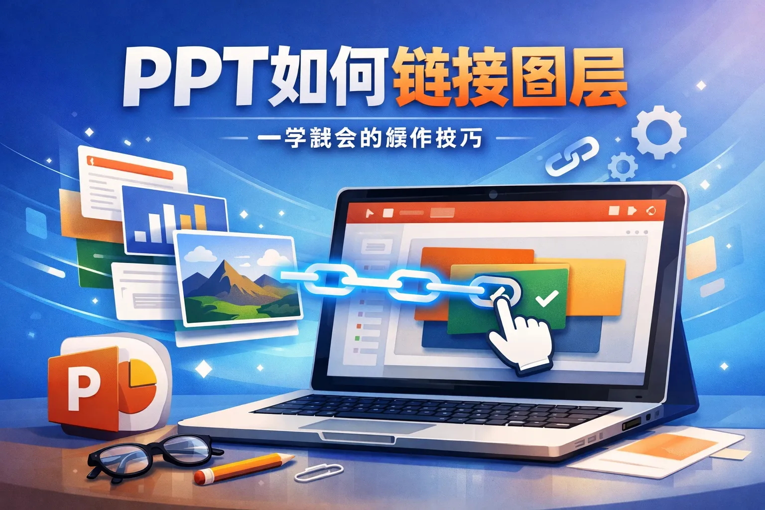 ppt如何链接图层