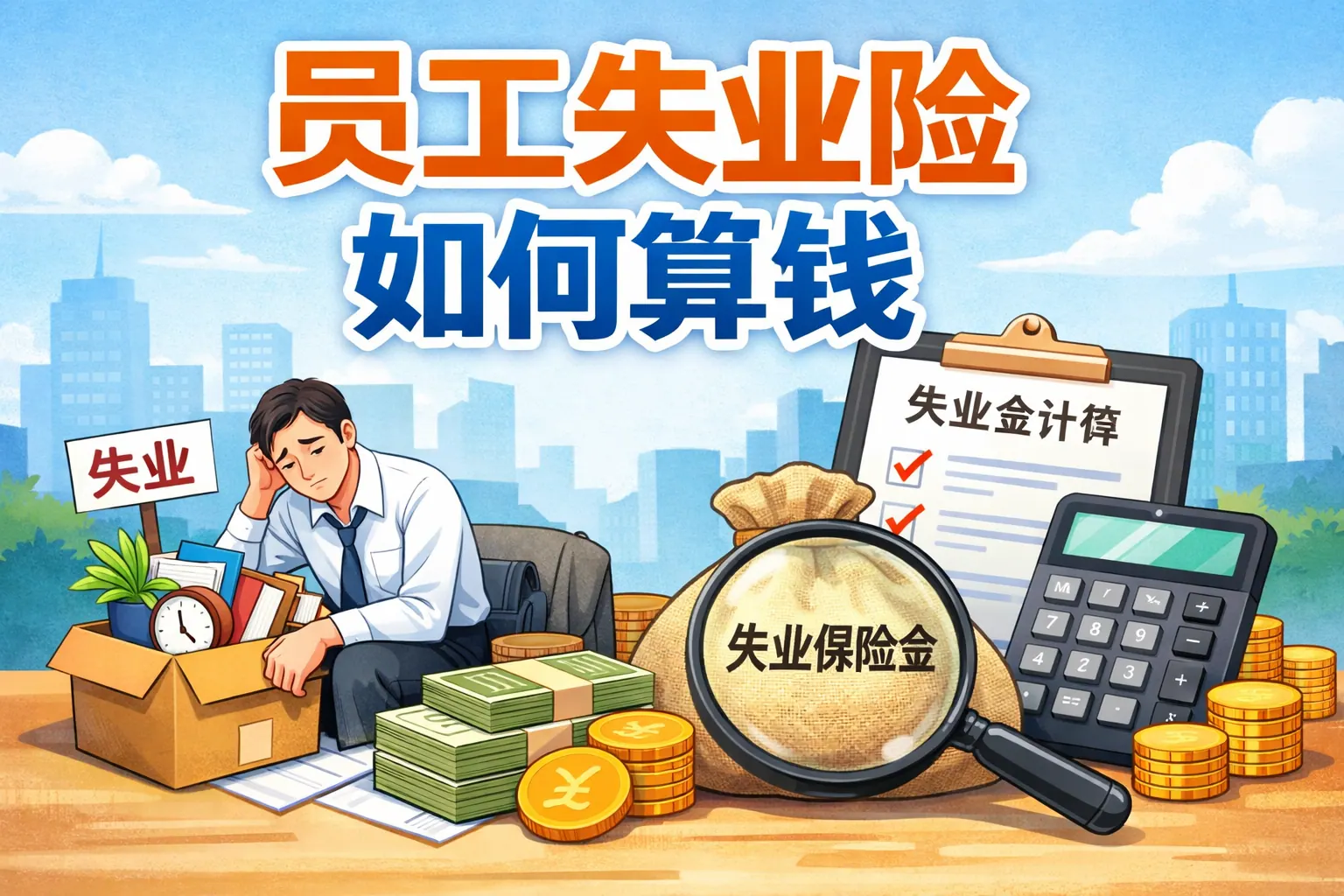 员工失业险如何算钱