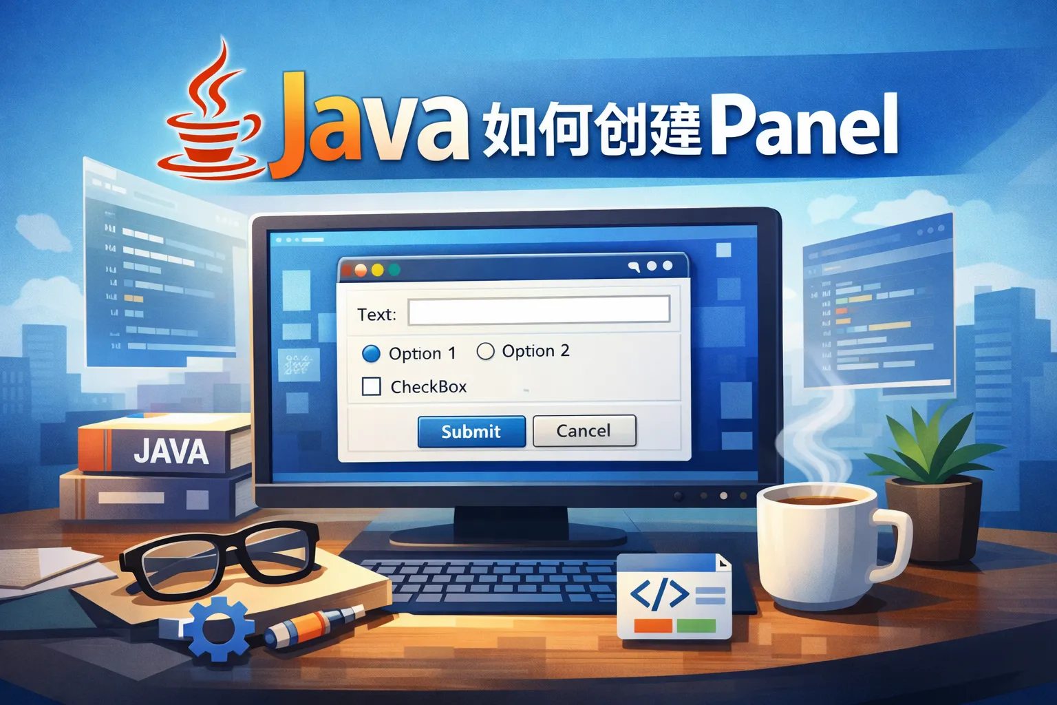 java如何创建panel
