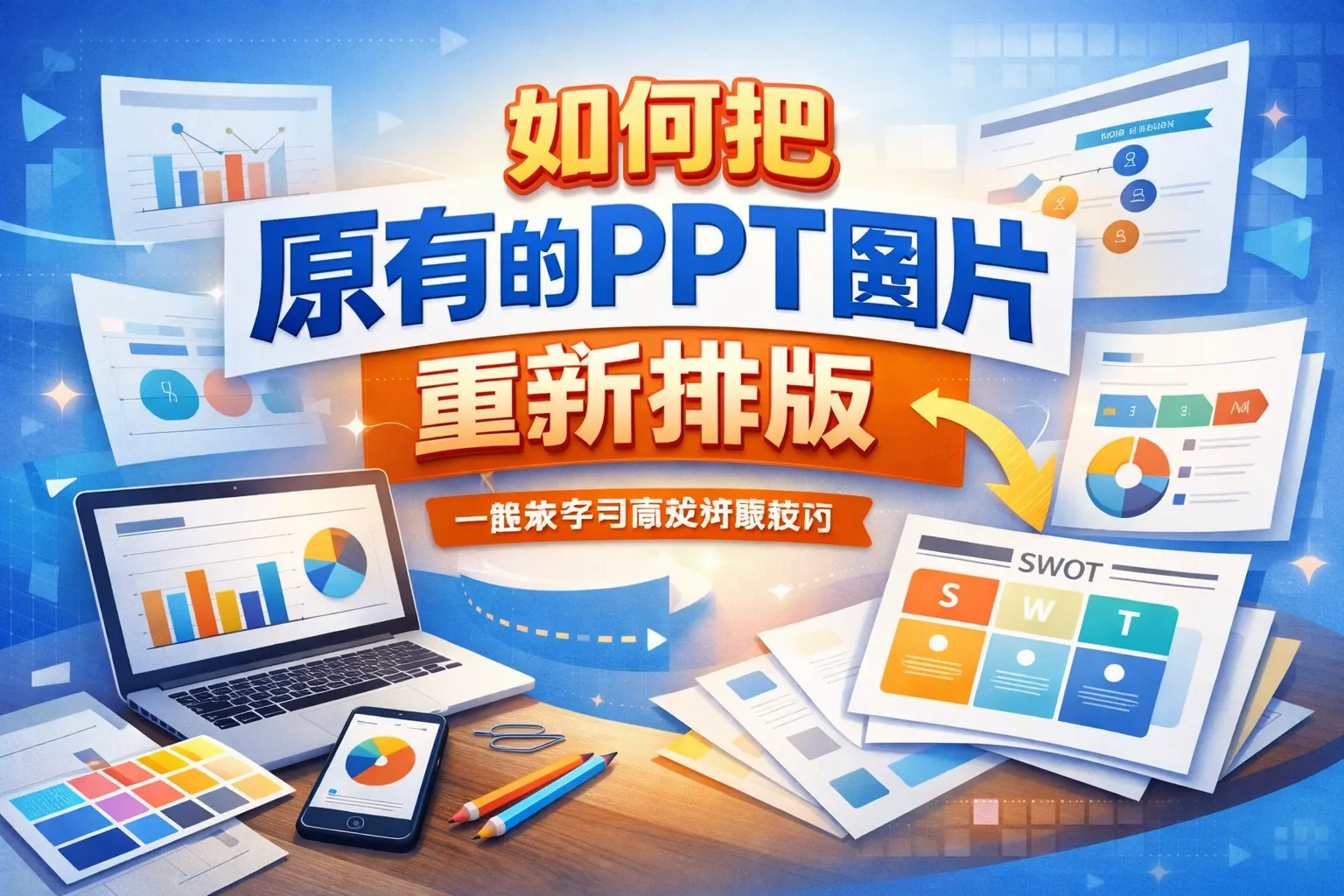 如何把原有的ppt图片重新排版