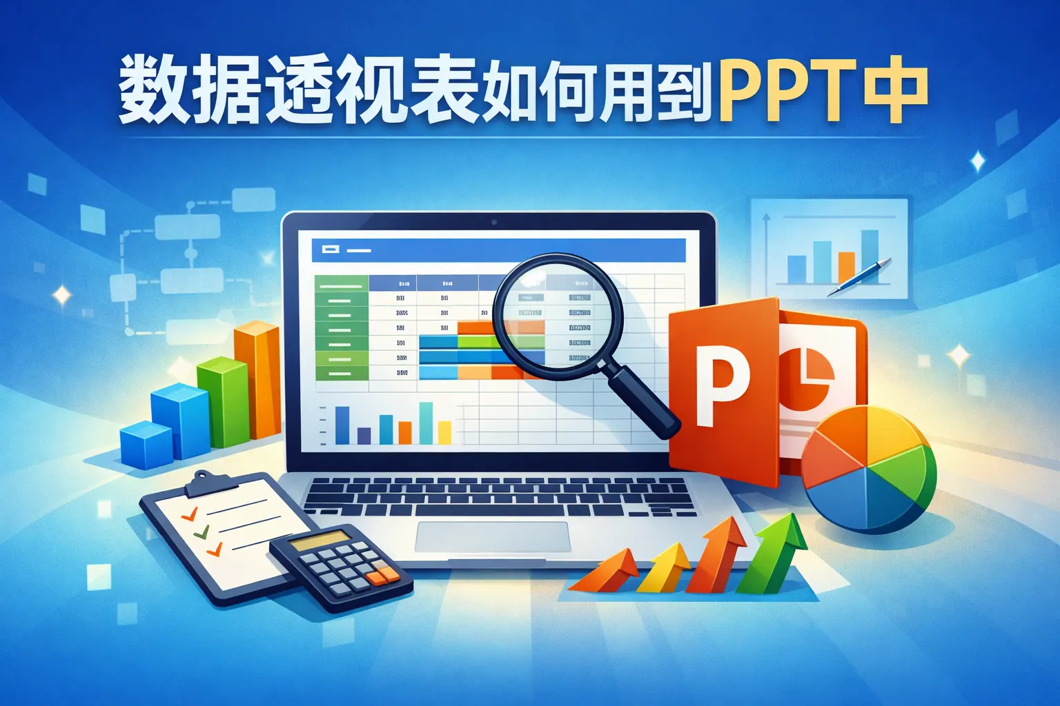 数据透视表如何用到PPT中