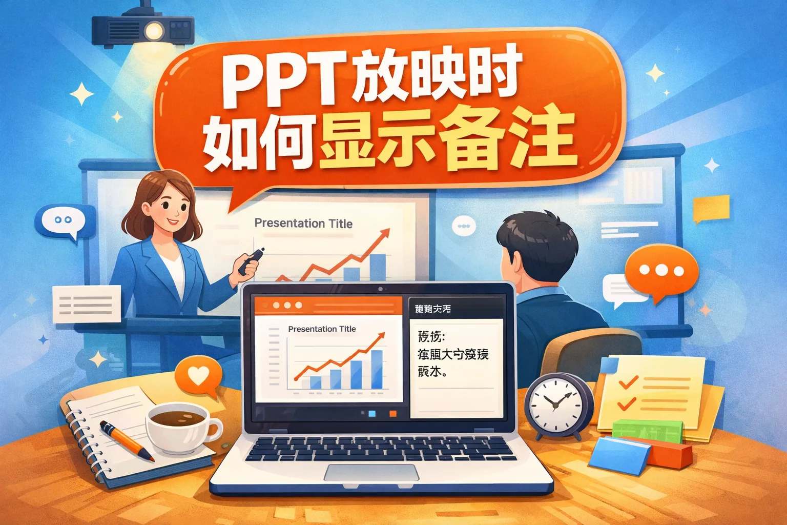 ppt放映时如何显示备注